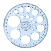 White Full Circle Template Plastic Round Protractor 360 Degree for Painting D...