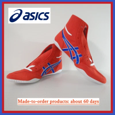 ASICS Wrestling Shoes 1083A001 Red R-blue E-white / Made-to-order About 60 days