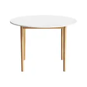 Demi Round Dining Table 108cm - White