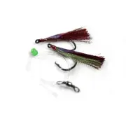 30 X Snapper Rigs Flasher Rig Bottom Reef Fishing Lure Hook Paternoster