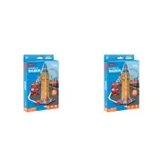 2x 21pc CubicFun Big Ben 3D Puzzle Childrens Interactive Building Play Toy 5y+