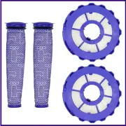 2 Pack Post-Motor Filters & 2 Pack Pre-Motor Filters Replacement Parts for Dyson