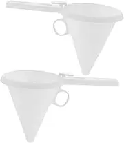 GRIRIW 2pcs Handheld Chocolate Funnel Dispenser for Baking Icing Tool Easy to Use Pastry Batter Dispenser Lightweight and Portable for Cake Decoration and Candy Transfer