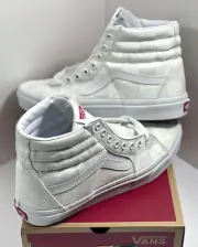 NEW SIZE 9 MENS - VANS SK8-HI "DIY CHECKERBOARD" (2022) SKATEBOARD WHITE