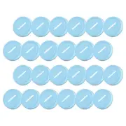 24Pcs Metal Coin Slot Lid, 70mm Canning Bank Cap for Money Saving, Blue