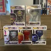 Marvel Funko Pop Lot Stan Lee The Beast Loki Human Torch T’Challa