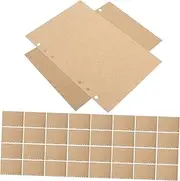 KALLORY 45Sheets Loose Leaf Paper Inserts Blank Planner Refills for Ring Binders Creative Design for Home Office Travel Multipurpose Notepad and Sleeves