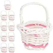 ShengQuanHao 10 Pieces of Parrot Toy Player Feeding Shelf, Cage Toys, Feed Basket Bird Feed for Cockatoos Shotes Gift, White