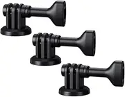 JJC 3 Pack Action Camera Mount Adapter, Action Camera 1/4"-20 Screw Adapter for Tripod Selfie Stick, Suitable for GoPro Hero 12 11 10 9 8 7 6 5 DJI Osmo Action 4 3 2 AKASO Insta360 Action Cameras