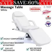 Massage Table Beauty Bed Reclining Armchair Spa Salon Skincare White vidaXL NEW