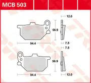 TRW Lucas Brake pad MCB503