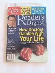 Readers Digest August 2006 How Doctos Gamble, Nicholas Cage, Iran Threat, Liars