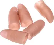 Dophee 5Pcs Finger Magic Tricks, Fake Soft Thumb Tips, Realistic Magic Thumb Fingers, Magician Close-up Props for Stage Show