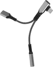 KALLORY USB C to Audio Adapter with Fast Charging C Adapter for Music and Calls Compatible with All C Devices Reliable and Efficient Audio Connection