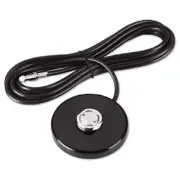 Pulse/Larsen NMOMMRUD25NC NMO Style Round Black Magnet Mount with 25' UD Coax