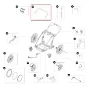 Thule Handlebar Sliding Handle Double for Thule Chariot Sports 2 2er