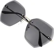 [LIFKOME] 2pcs Sunglasses Garden Wall Art Oversized Glasses Star Outdoor Decoration Gradient Sun Glasses Out Door Decor Futuristic Glasses Frameless Rimless Glasses Lightweight Props Miss