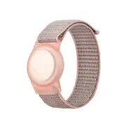 Protective Case for Air Tag GPS Tracker Holder with Nylon Bracelet-Silty Sand