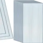 Hotop 12 Pcs Polycarbonate Greenhouse Panels Double Layer Polycarbonate Panels Waterproof UV Protected Sheet Corrugated Plastic Roof Greenhouse Replacement Cover (4' X 2' X 0.24")