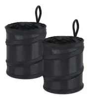 2PCS Collapsible Car Trash Can Pop Up Waste Basket Bin for Truck SUV Van