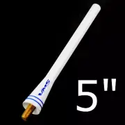 FITS 93-16 TOYOTA TRD WHITE SPC STYLE ALUMINUM STUBBY SHORT BILLET ANTENNA 5" (for: Toyota)
