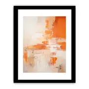 Abstract Orange Framed Art Framed print Art Poster