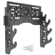 Wall Mount Samurai Sword Holder Stand Katana Tanto Display Bracket Rack 龍 4 Tier