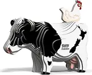 EUGY 079 Holstein Friesian 3D Puzzle - 23 Piece Eco-Friendly Educational Toy Puzzle for Boys, Girls & Kids Ages 6+