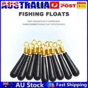 Fishing Gear Block Rotation Drift Fishing Float Bobber Copper Rubber Float Pesca