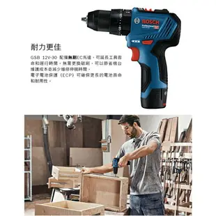 台北益昌 升級鐵夾頭 BOSCH GSB 12 升級 GSB 12V-30 無刷 充電 震動 電鑽 GSB12V-30