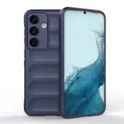 For Samsung Galaxy S24 Case, Wavy Shield, Grippy Shielding Cover, Dark Blue