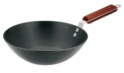 Futura Hard Anodised 2.5 Ltr Deep Fry Wok Pan Flat Bottom ADL25