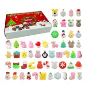 Christmas 24 Days Countdown Advent Calendar Rubber Toys Children Gift