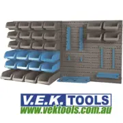 PRO KIT 43PCE WALL MOUNTED STORAGE & TOOL RACK SET - GARAGE,SHED,WORKSHOP