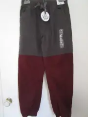 Boys Pumpkin Patch Splice Pull on Pants with rib waistband Size 9