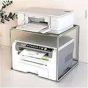 Printer Stand Printer Holder Printer Shelf Stainless Steel Printer Shelf Double-Layer Copier Shelf Office Desktop Storage Rack for Fax Machine Scanner Printer Rack Printer Shelves (Color : B, Size :
