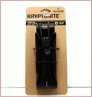 Kryptonite FOLDING BIKE LOCK 2' x 9" Steel + 2 KEYS + Carry Bracket NEW
