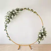 2M Round Hoop Balloon Arch Backdrop Flower Display Stand Frame Wedding Decor