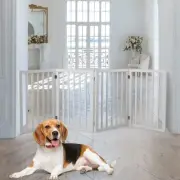 4 Panel Pet Gate Folding Dog Security Puppy Safety Fence Barrier