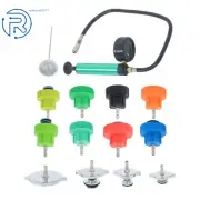 14Pcs Head Gasket Leak Detector Coolant Radiator Pressure Tester Cooling System