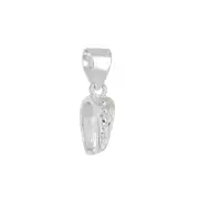 Sterling Silver Pinch Bail Clasp Pendant Connector #99846