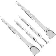 Vaguelly 1Set Cake Decorating Tools with Grabbing Tweezers and Shovel Non Slip Tweezers for Professional and Home Bakers Versatile Baking Supplies for Jewelry Making and Cake Decoration