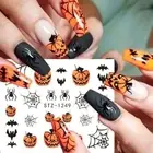 Spiders Web DIY Nail Stickers Mummy Ghost Nail Art Decoration Women Beauty