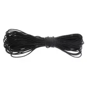 Pack of 33 Yards, 1mm Black Waxed Cotton Cord Thread Jewelry Making Beading