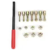 ◇ 15pcs/Set Thread Restorer Repair Kit Car 7 Metric Rethread Taps Die Tool
