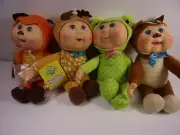 CABBAGE PATCH WOODLAND FRIENDS NWT 9" DEAR, FOX, FROG & CHIPMUNK
