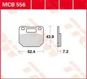 TRW Lucas Brake pad MCB556