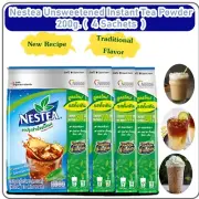 Nestea Unsweetened Instant Tea Powder No Suagar New Package 4 sachets x 200g.