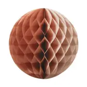 Metallic Rose Gold Paper Honeycomb Ball 25cm