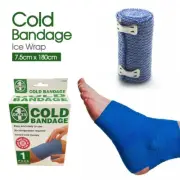 New Bandage Cold Icewrap 7.5 x 180cm MUSCLE PAIN RELIEF WRIST ANKLE HAMSTRING
